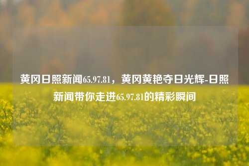 黄冈日照新闻65.97.81，黄冈黄艳夺日光辉-日照新闻带你走进65.97.81的精彩瞬间