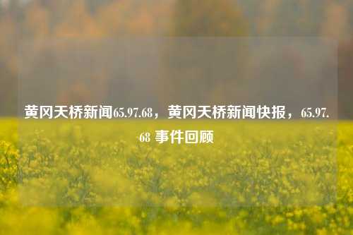 黄冈天桥新闻65.97.68，黄冈天桥新闻快报，65.97.68 事件回顾