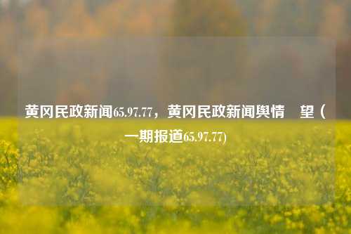 黄冈民政新闻65.97.77，黄冈民政新闻舆情瞭望（一期报道65.97.77)