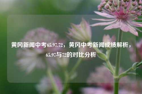 黄冈新闻中考65.97.72，黄冈中考新闻成绩解析，65.97与72的对比分析