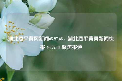 湖北恩平黄冈新闻65.97.68，湖北恩平黄冈新闻快报 65.97.68 聚焦报道