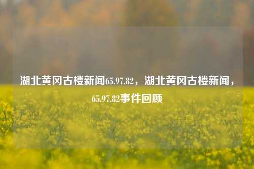 湖北黄冈古楼新闻65.97.82，湖北黄冈古楼新闻，65.97.82事件回顾