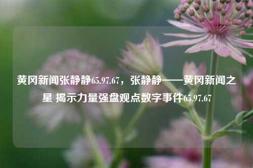 黄冈新闻张静静65.97.67，张静静——黄冈新闻之星 揭示力量强盘观点数字事件65.97.67