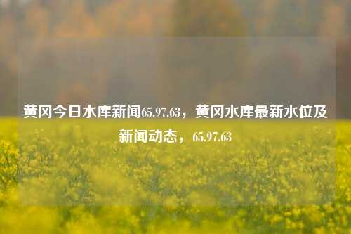 黄冈今日水库新闻65.97.63，黄冈水库最新水位及新闻动态，65.97.63