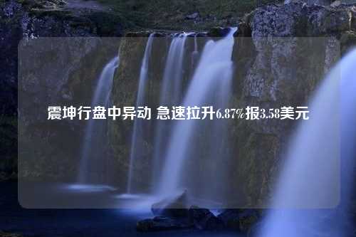 震坤行盘中异动 急速拉升6.87%报3.58美元