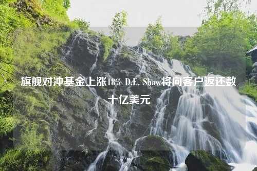 旗舰对冲基金上涨18% D.E. Shaw将向客户返还数十亿美元