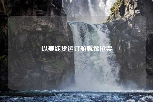 以美线货运订舱就像抢票