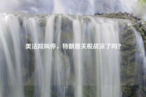 美法院叫停，特朗普关税战凉了吗？